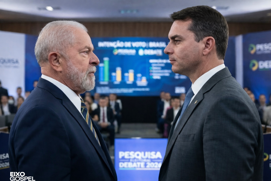 Flávio Bolsonaro tem o dobro de votos de Lula entre evangélicos, aponta Datafolha